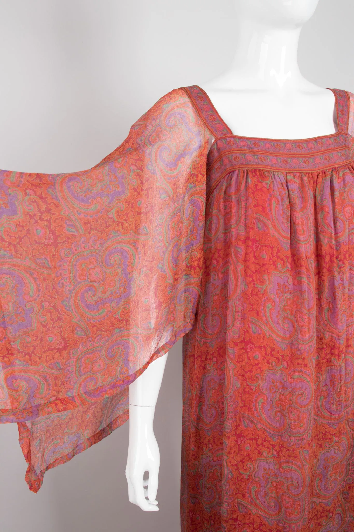 Chiffon Flutter Sleeve Dress