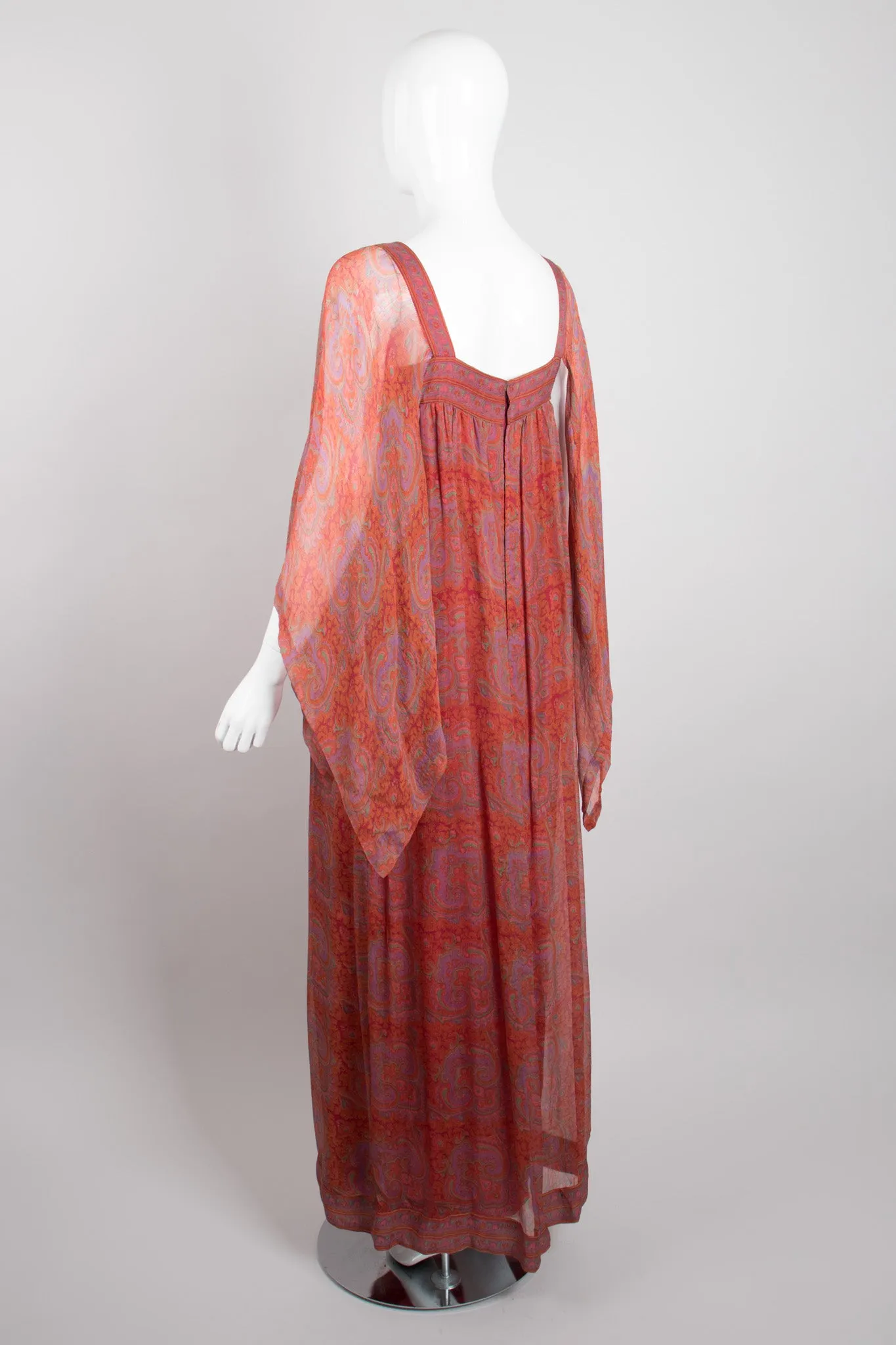 Chiffon Flutter Sleeve Dress