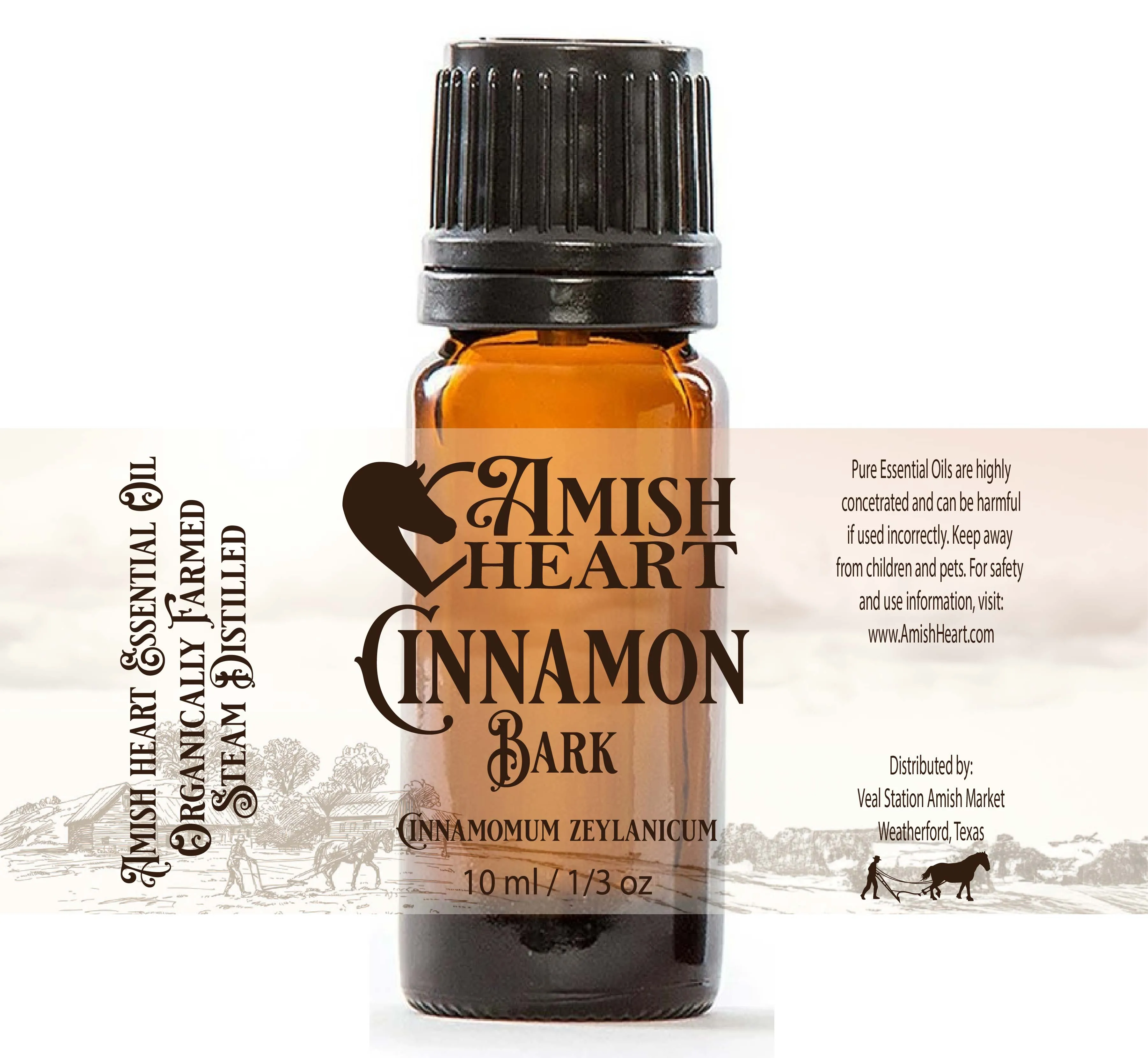 Cinnamon Bark Essential Oil | Amish Heart | Organic & Potent Health Benefits