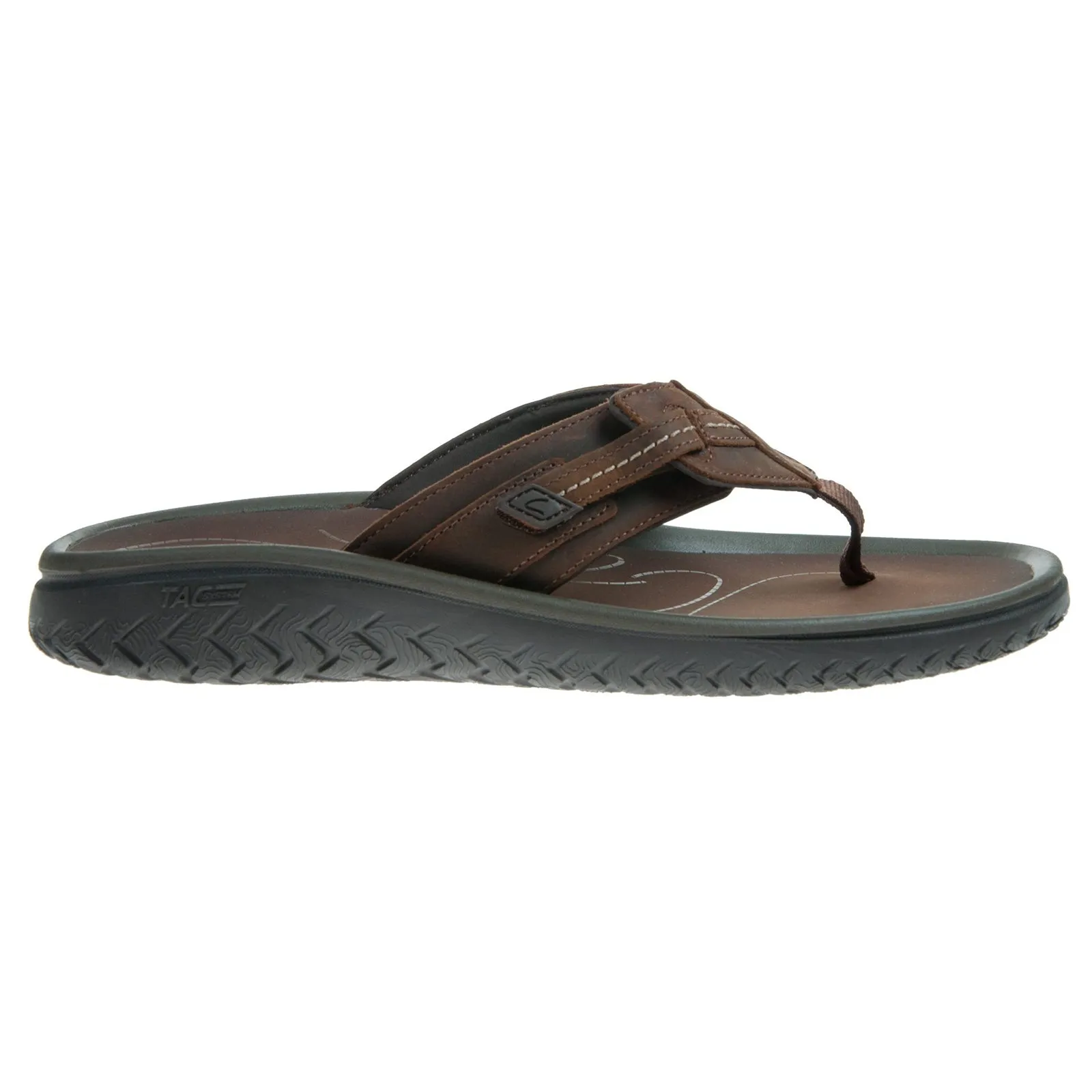 Clarks Wesley Sun Leather Men's Toe Post Sandals