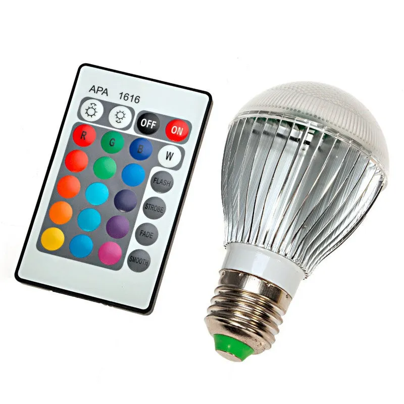 Color Changing LED Light Bulb with Remote Control(1 pack, 2 Pack, 4 Pack, or 8 Pack)