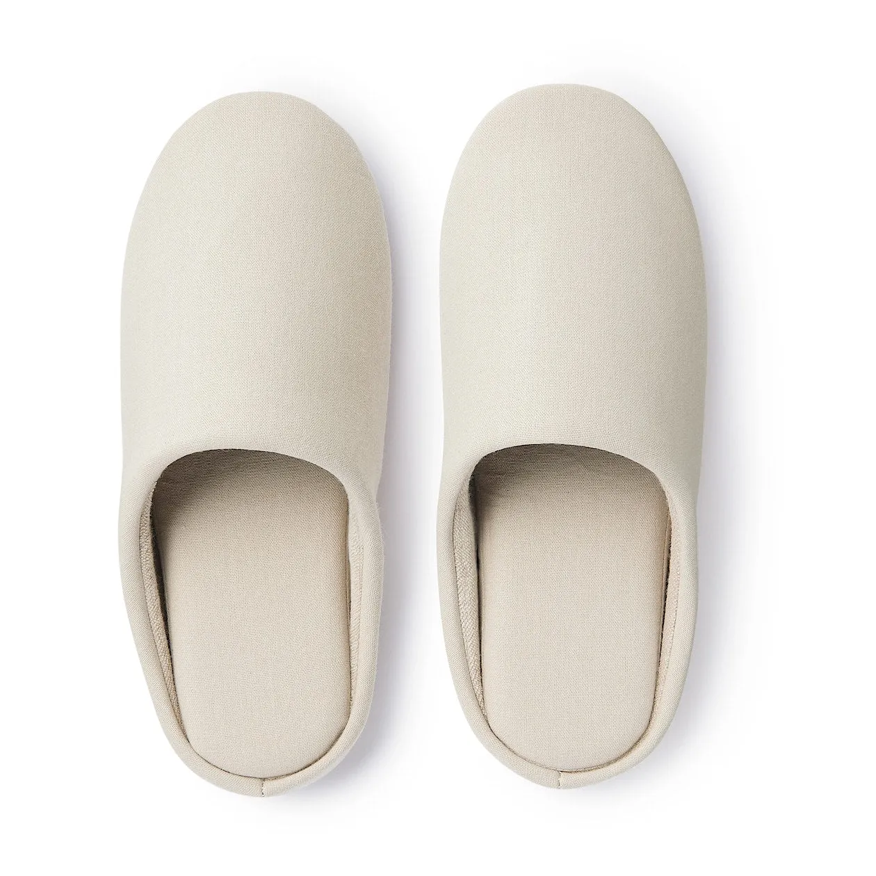 Cotton Insole Slippers - Light beige