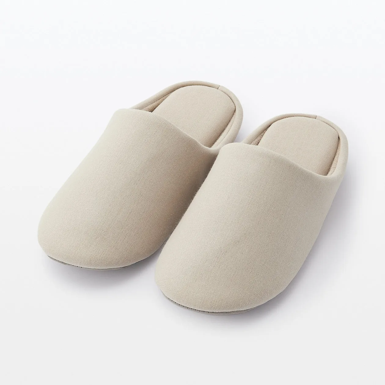 Cotton Insole Slippers - Light beige