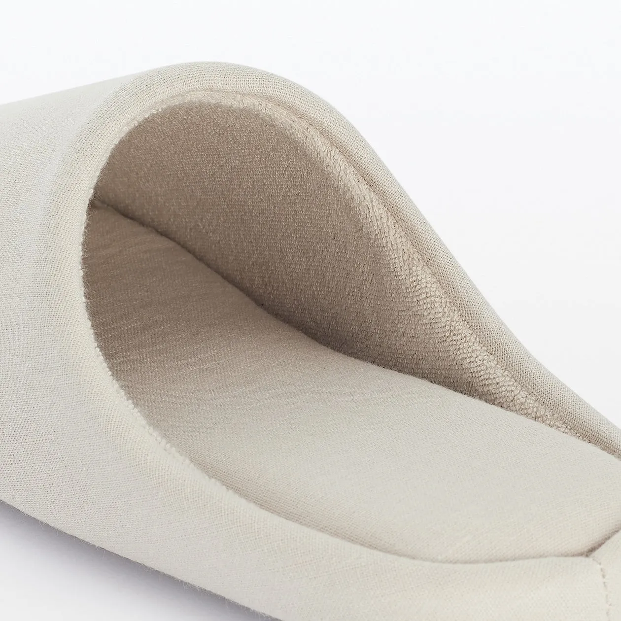 Cotton Insole Slippers - Light beige