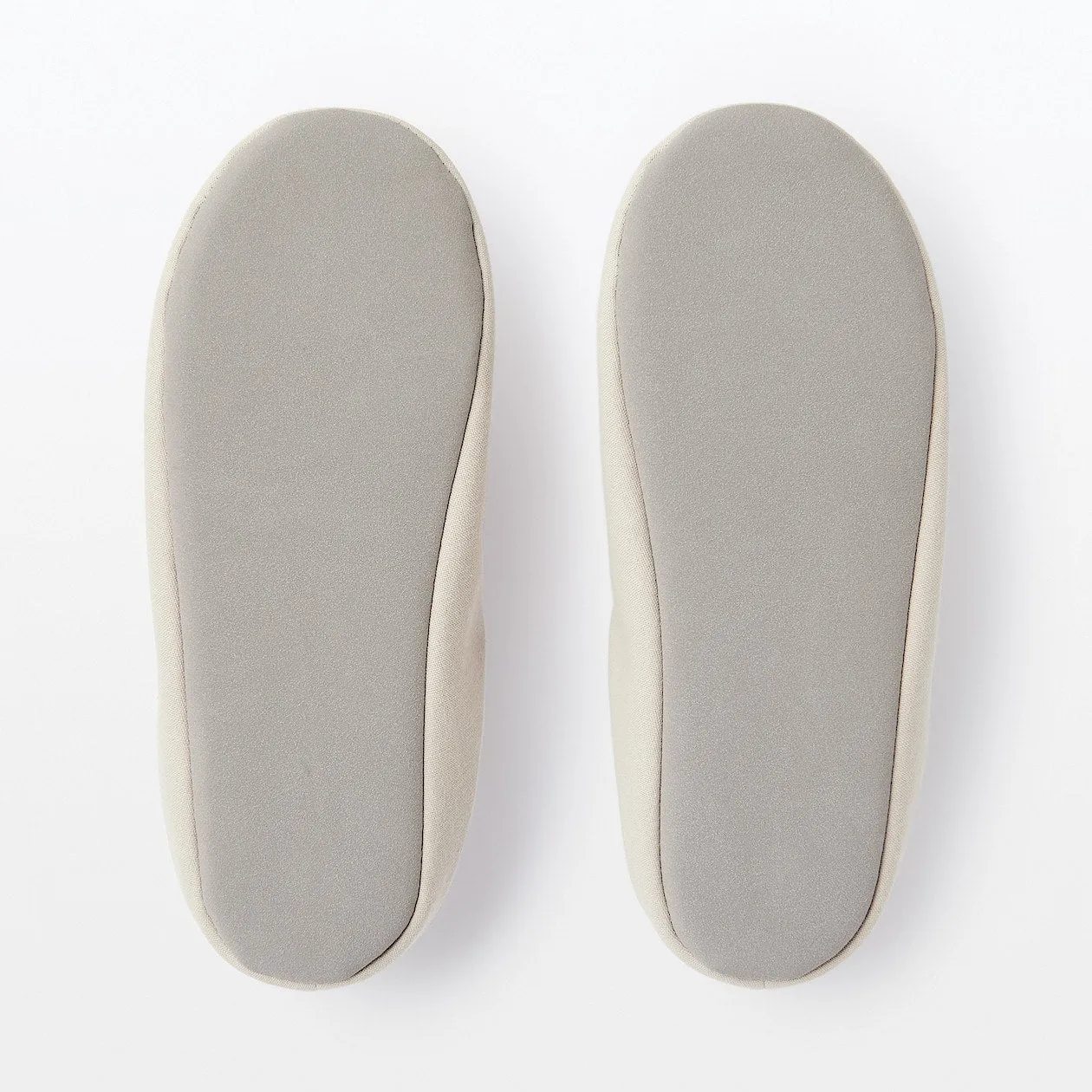 Cotton Insole Slippers - Light beige