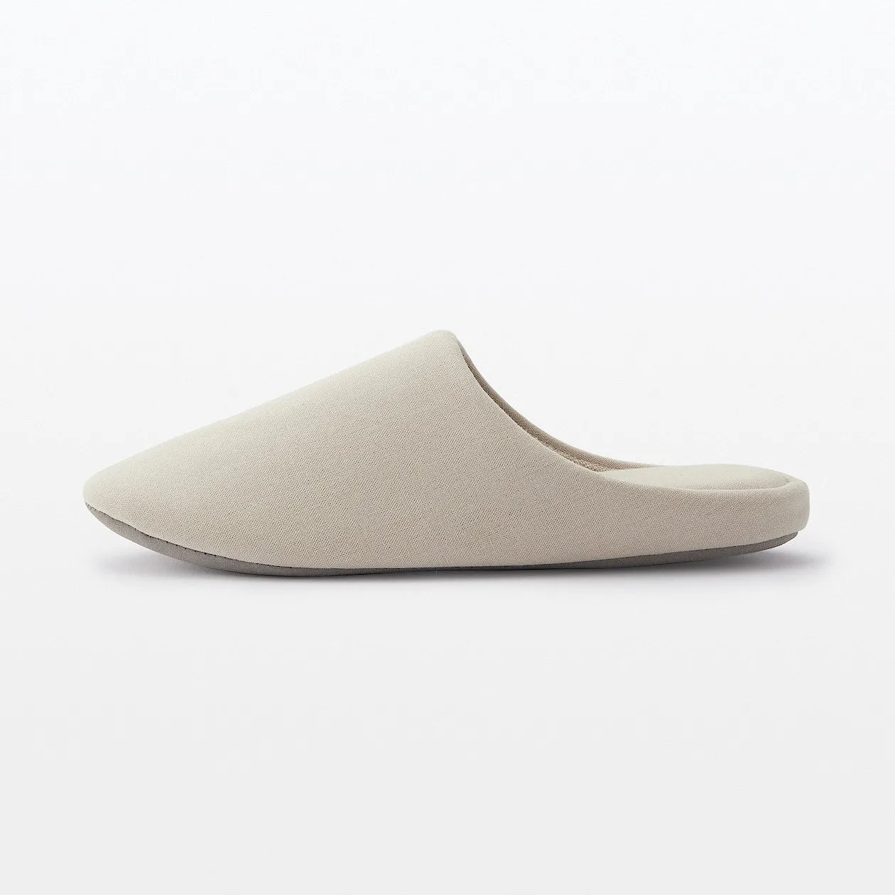 Cotton Insole Slippers - Light beige