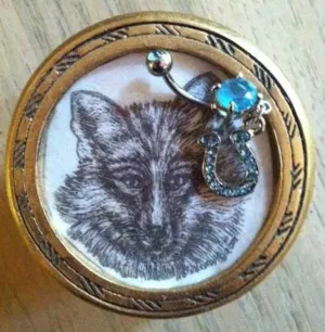 Cute Horse Shoe Equestrian Belly Ring