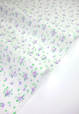 Ditsy Lilac Shabby Chic Polycotton Floral Fabric
