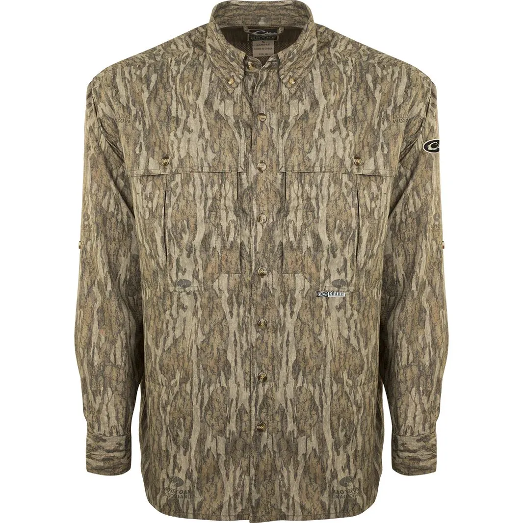 Drake EST Camo Flyweight Wingshooter's L/S Shirt