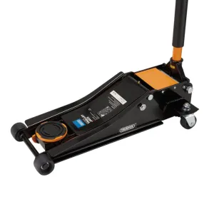 Draper 2.25 Tonne Low Entry Trolley Jack with Quick Lift - Orange - EX-D