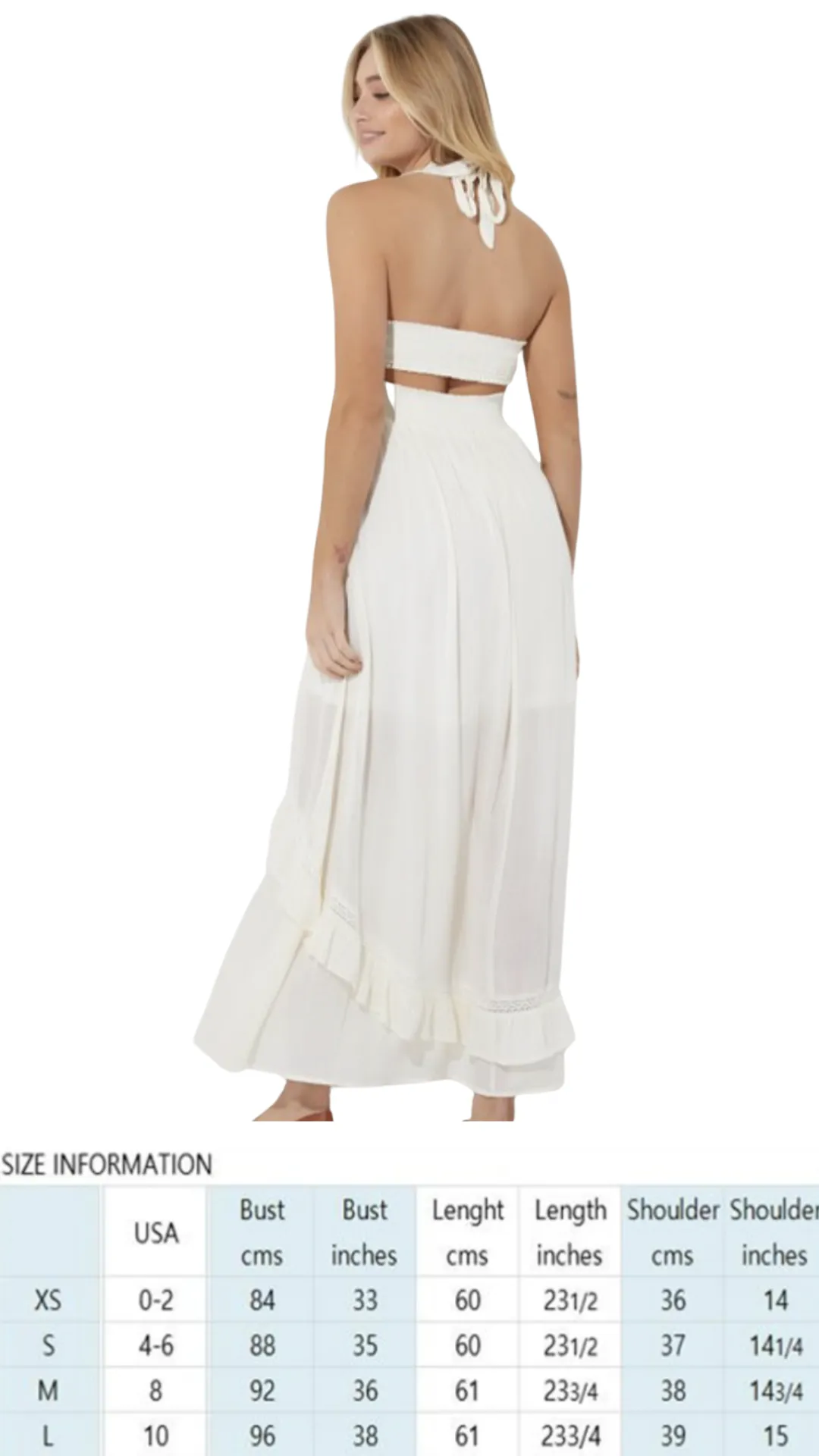 Dressed In White Maxi Dress