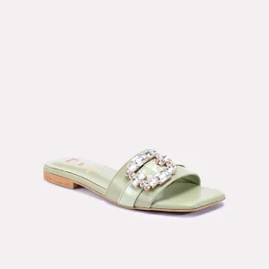 Dunbridge Light Green Fancy Slippers 0412562