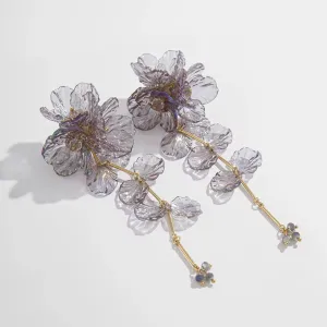 Elegant Charming Scallop Festival Flowers Earrings