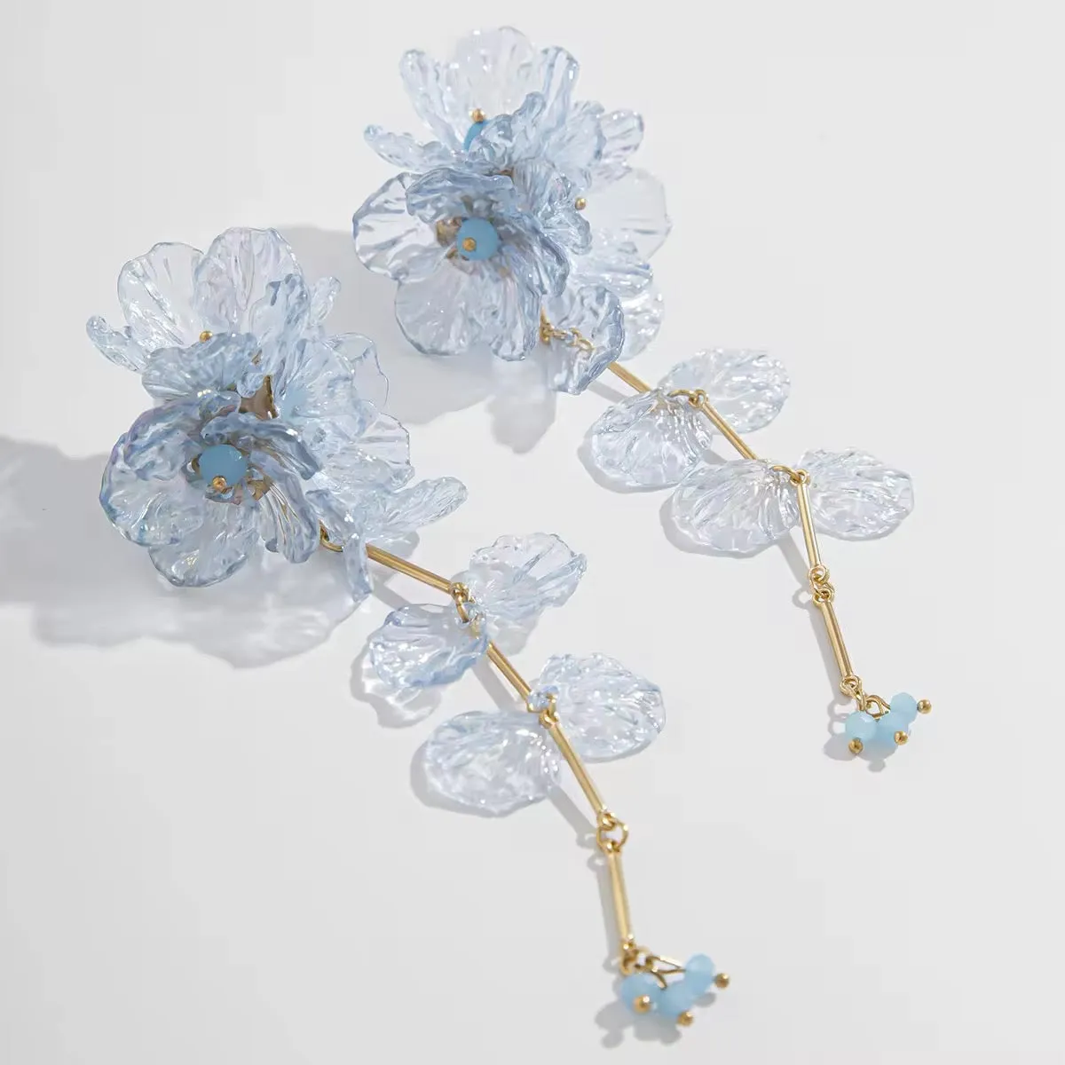 Elegant Charming Scallop Festival Flowers Earrings