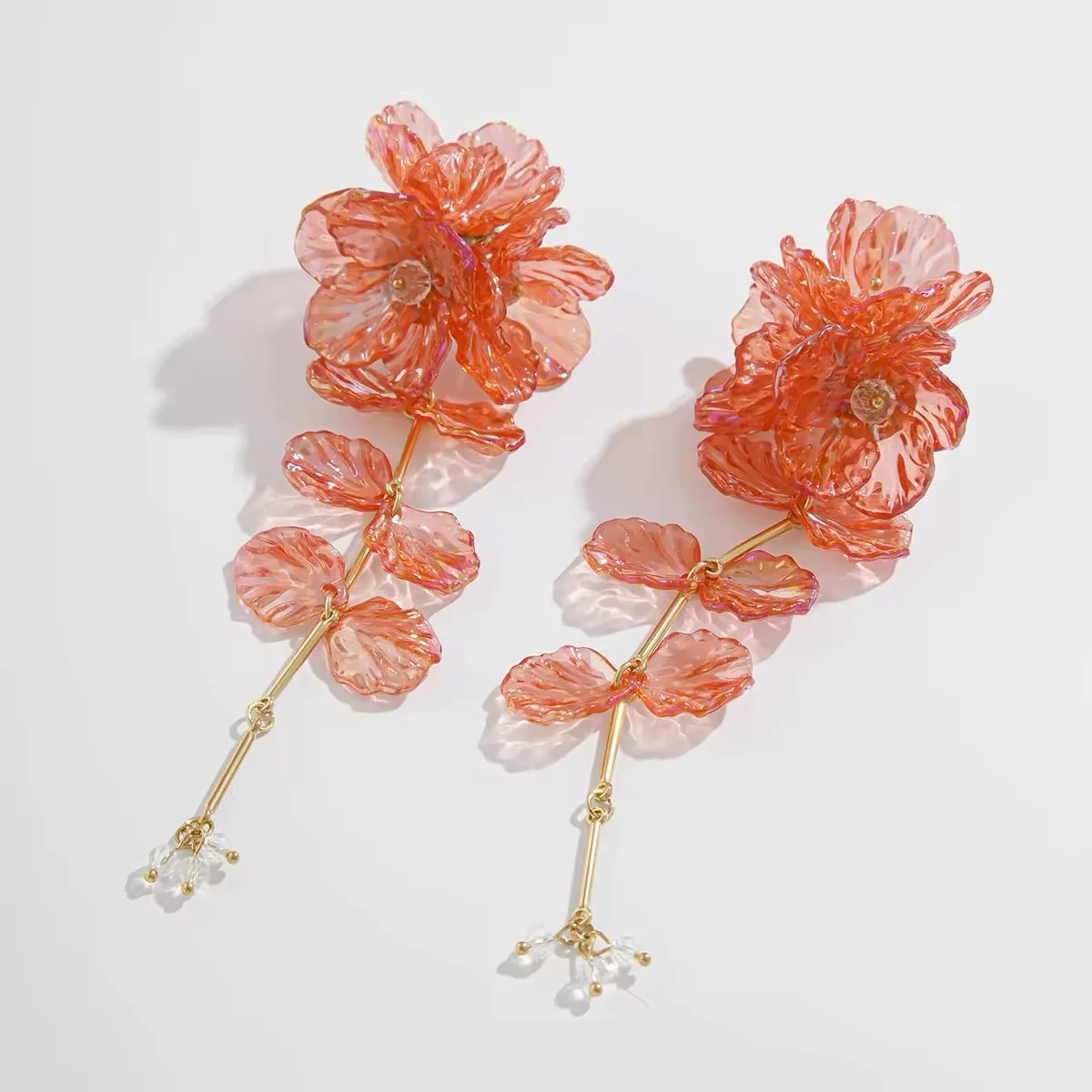 Elegant Charming Scallop Festival Flowers Earrings
