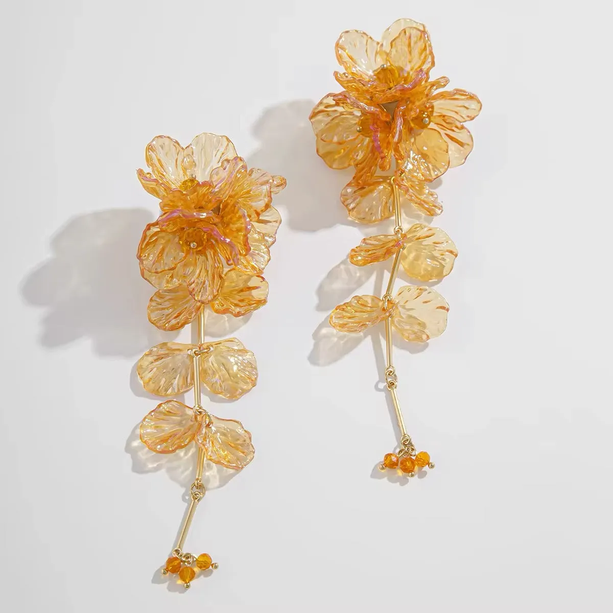 Elegant Charming Scallop Festival Flowers Earrings