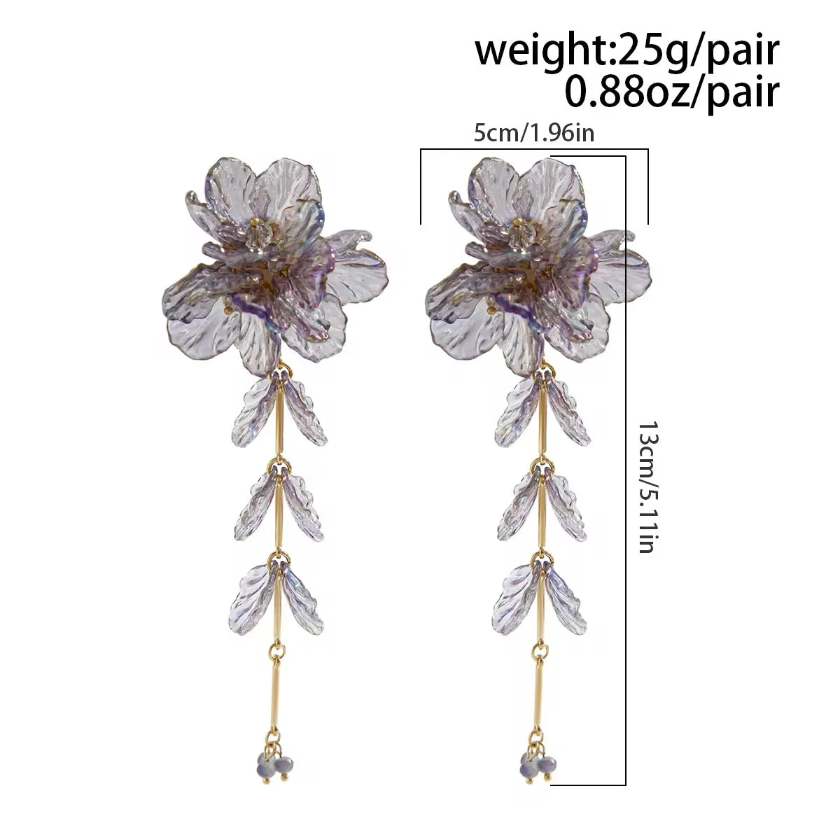Elegant Charming Scallop Festival Flowers Earrings