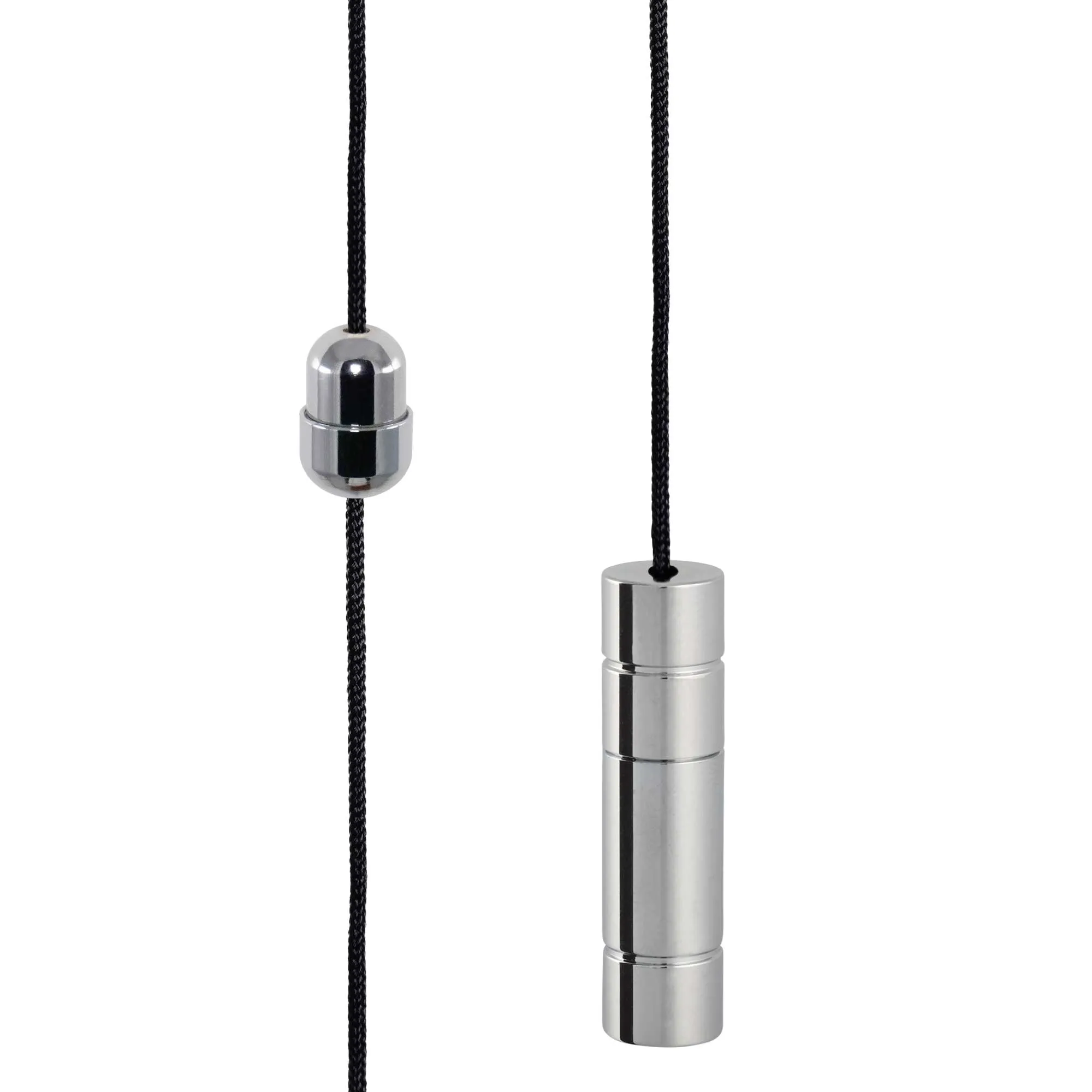 ElekTek Light Pull Cord Chain Handle Chrome Cylinder With 80cm Matching Ball Chain or Cord