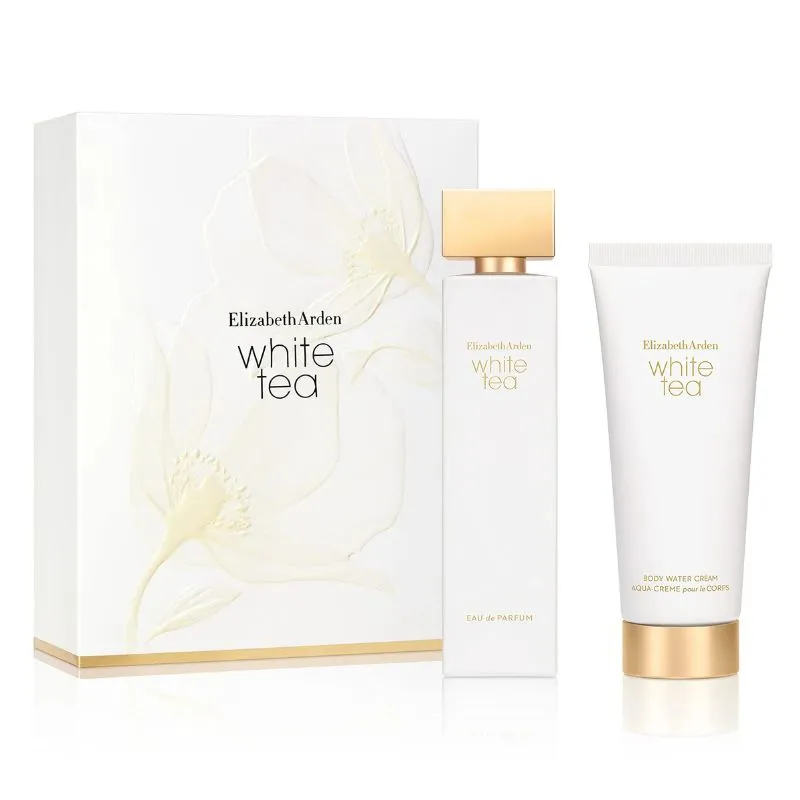 Elizabeth Arden White Tea For Women Set EDP 100ml   Body Water Cream 100ml