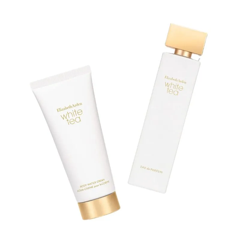 Elizabeth Arden White Tea For Women Set EDP 100ml   Body Water Cream 100ml
