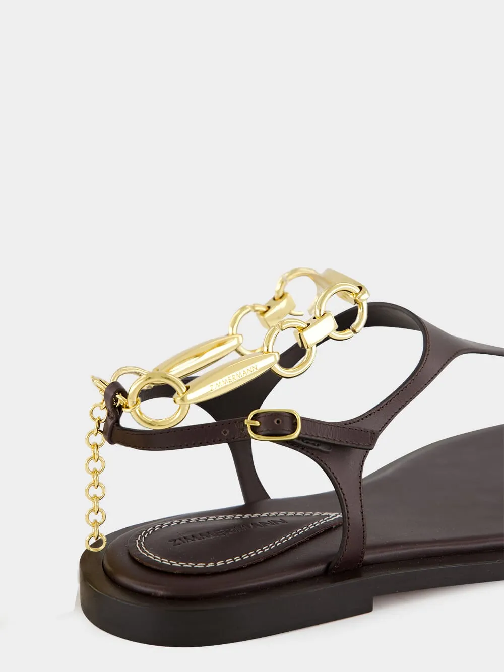 Espresso Wild Leather Sandal