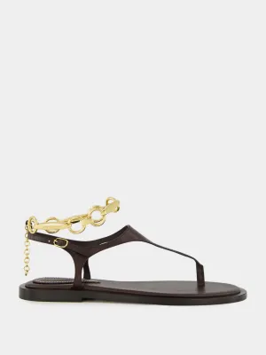 Espresso Wild Leather Sandal