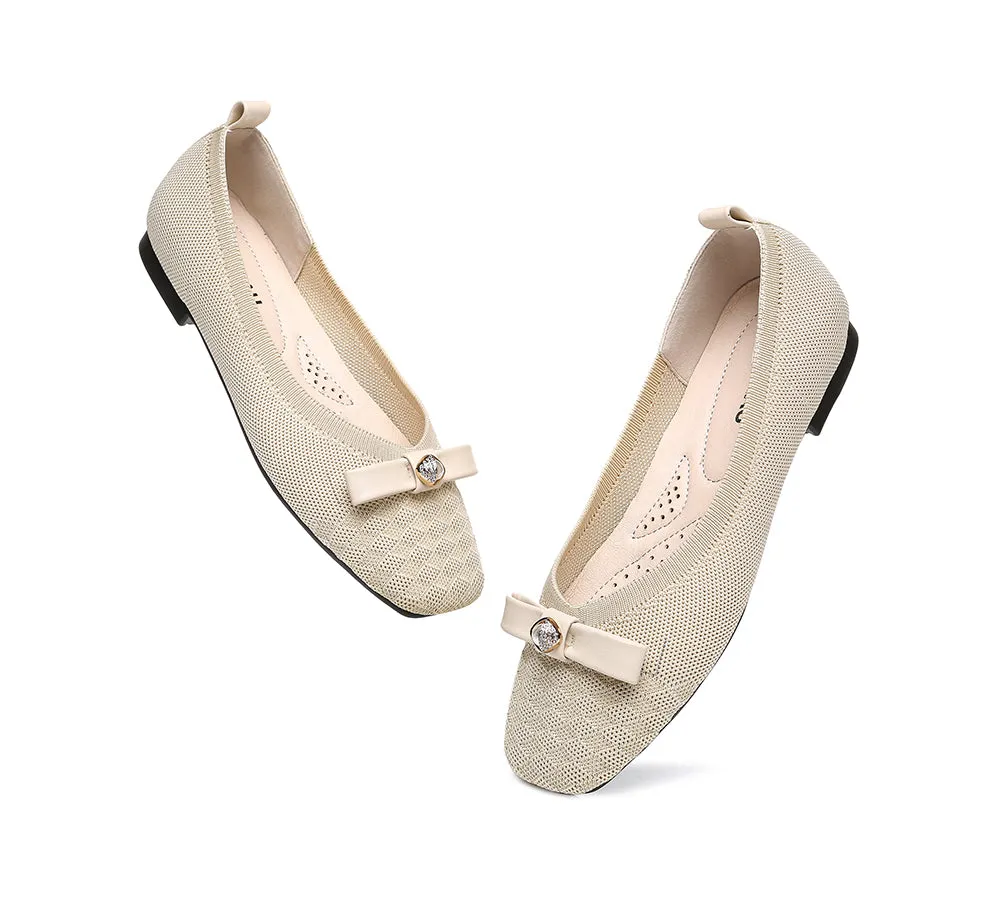 EVERAU® Flats With Bow Women Yolanda
