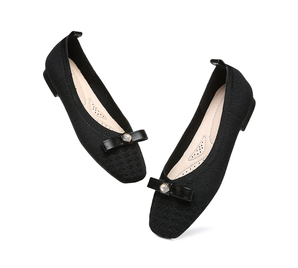 EVERAU® Flats With Bow Women Yolanda