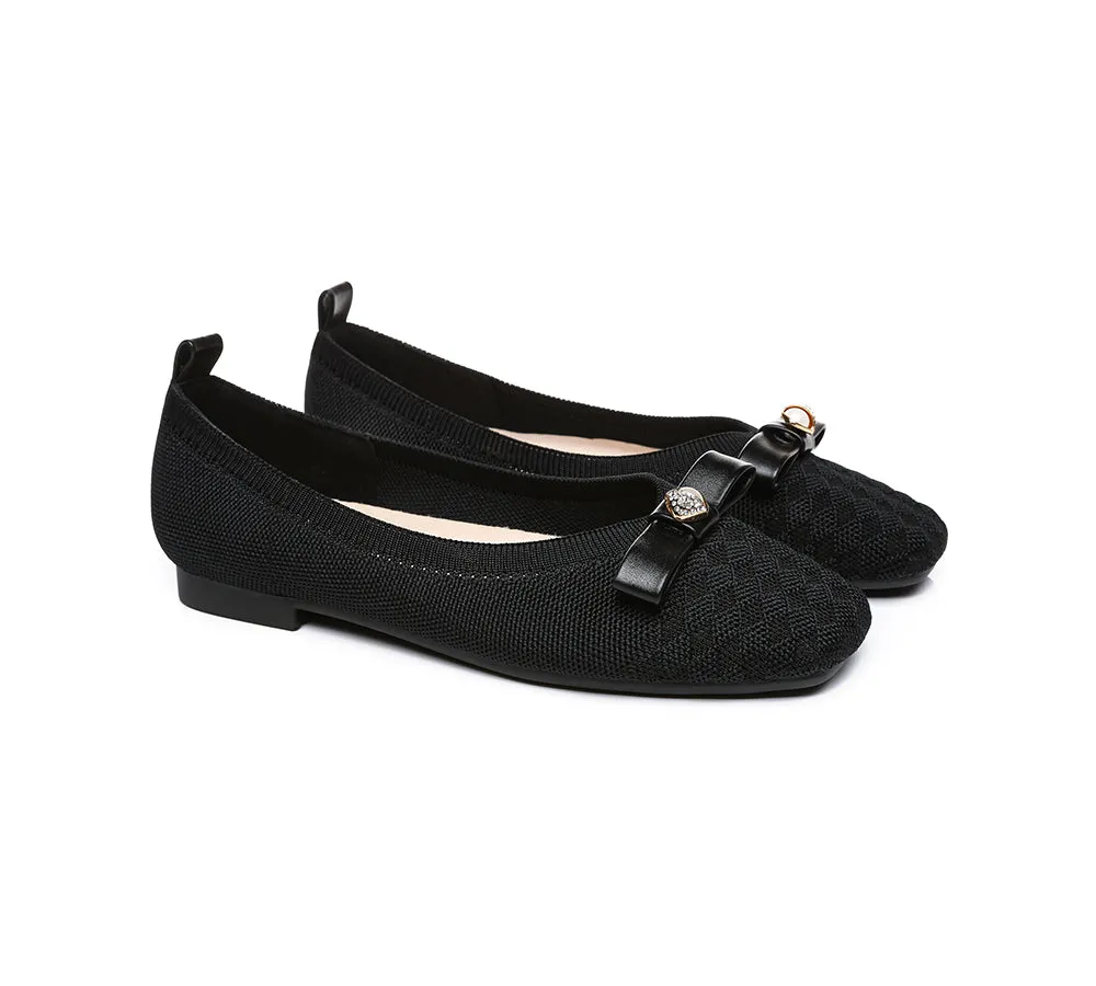 EVERAU® Flats With Bow Women Yolanda