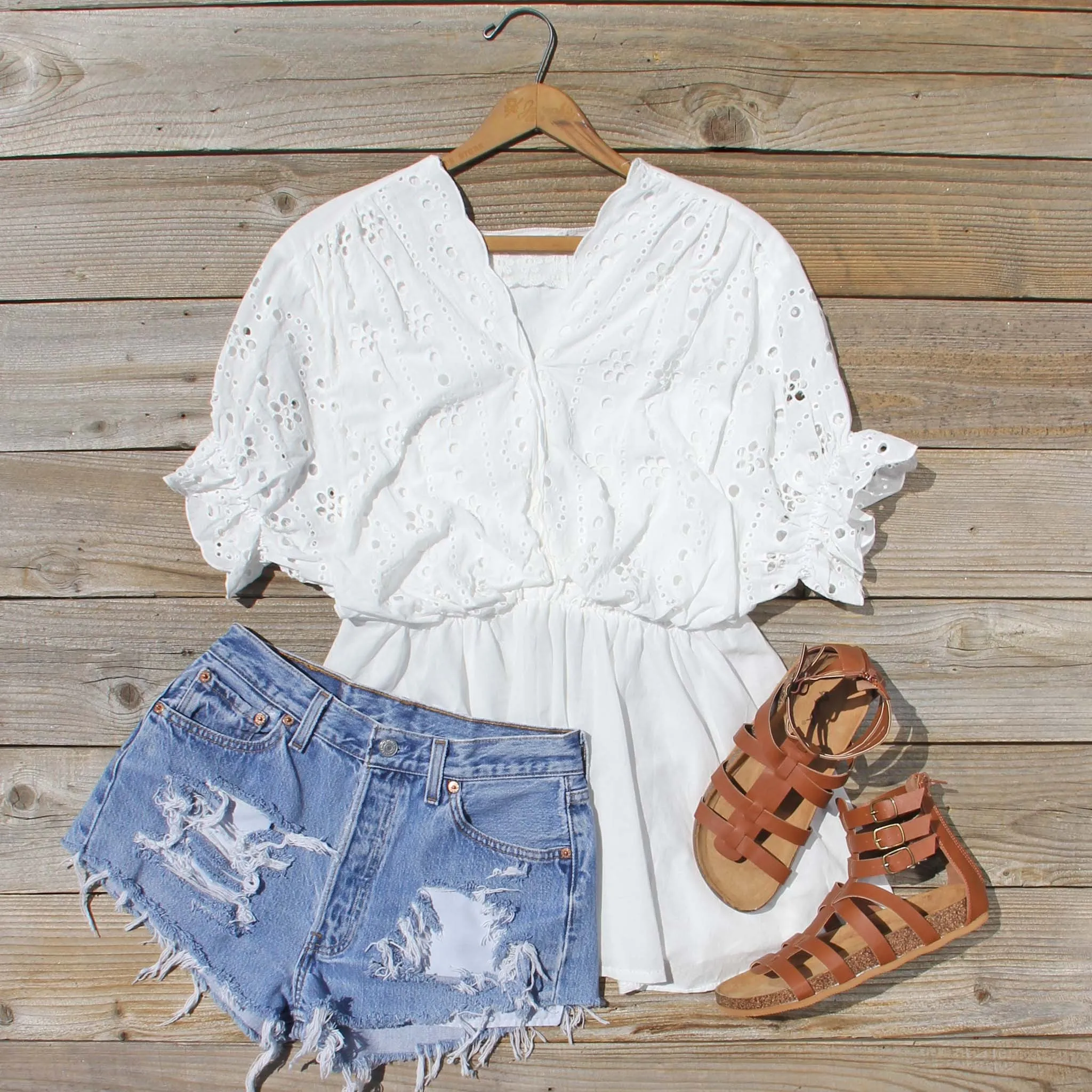 Eyelet Haze Blouse