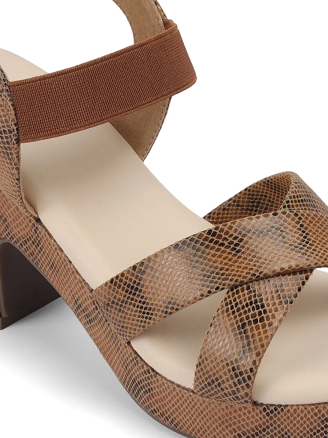 Fancy Solid Backstrap Comfortable Sole Stylish Casual Heel Sandal,for Womens & Girls