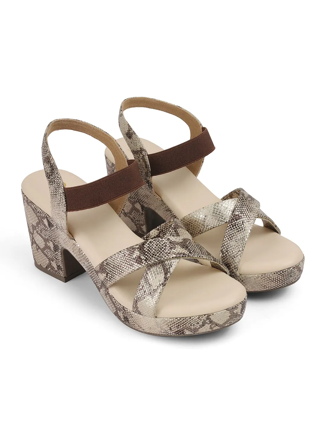 Fancy Solid Backstrap Comfortable Sole Stylish Casual Heel Sandal,for Womens & Girls