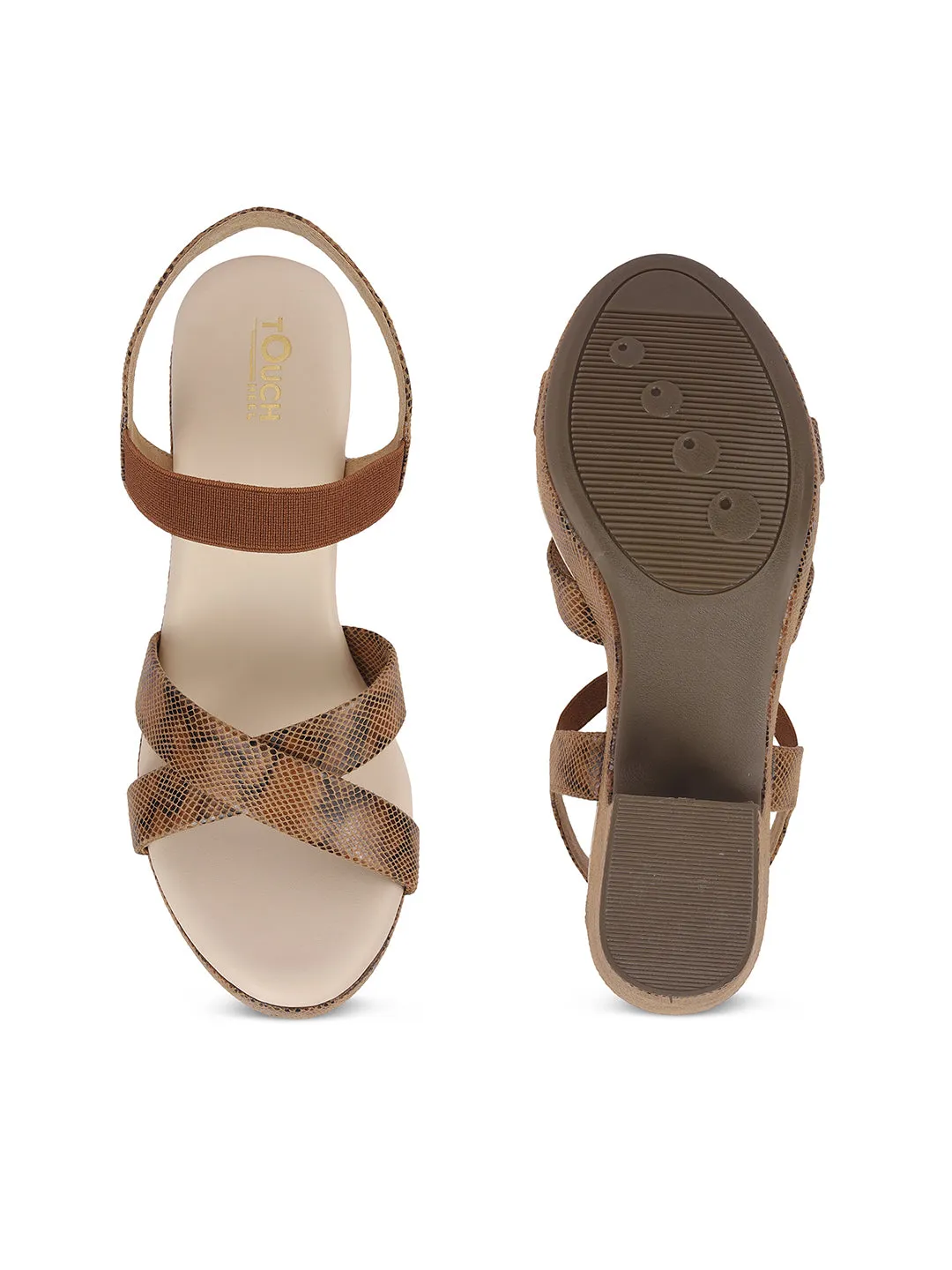 Fancy Solid Backstrap Comfortable Sole Stylish Casual Heel Sandal,for Womens & Girls