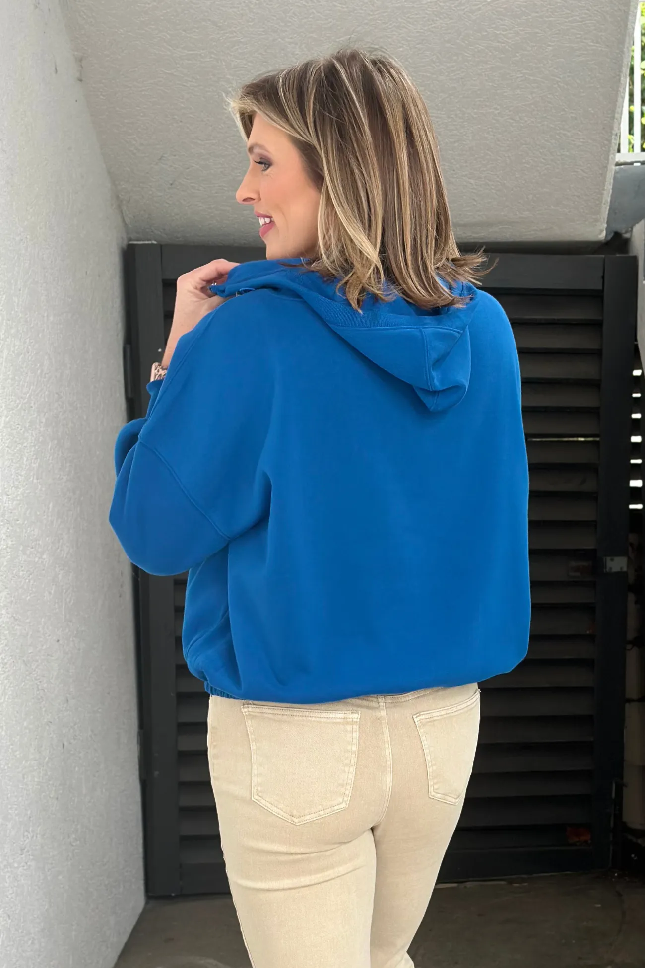 Flawless Feeling Half Zip Pullover-Classic Blue