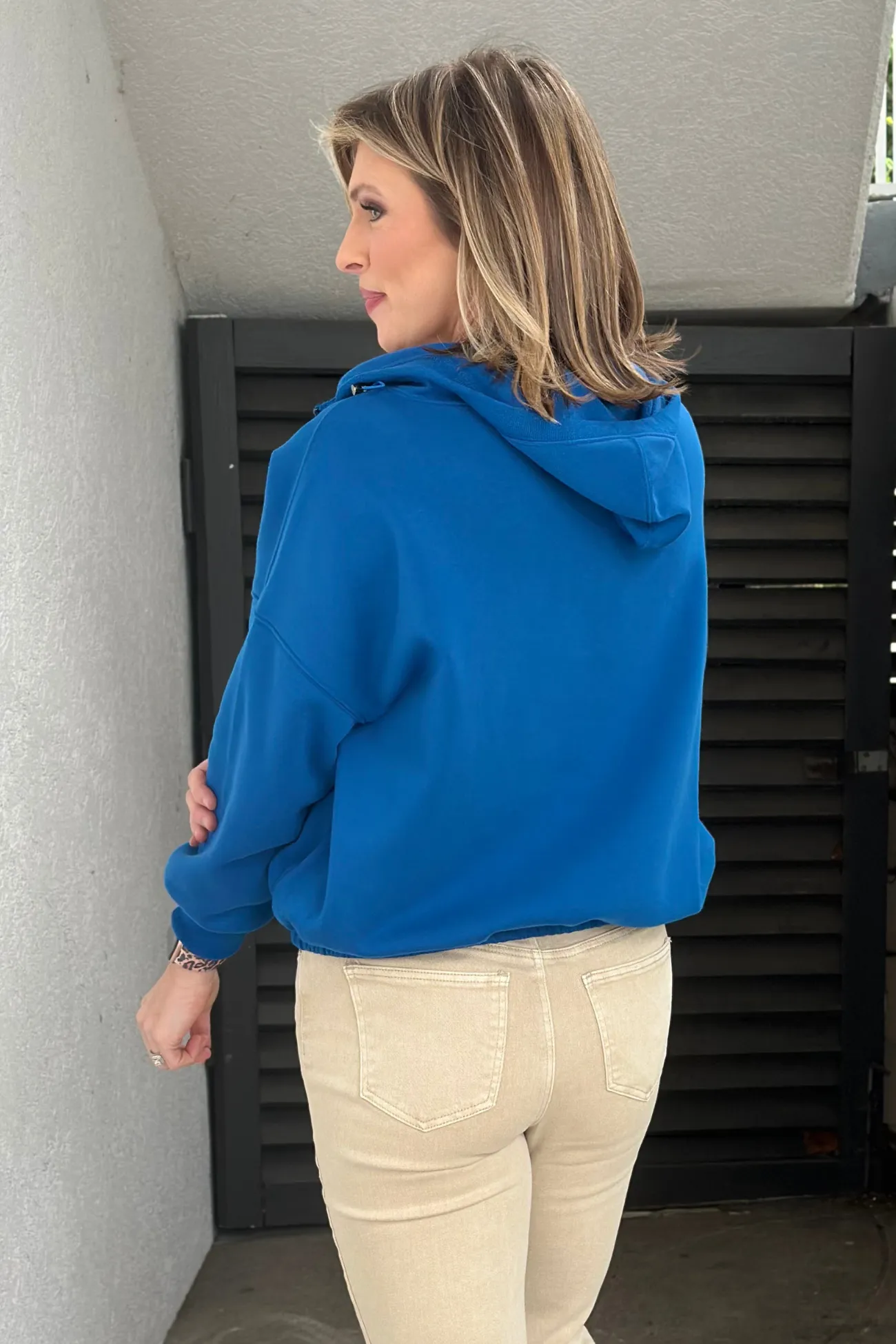 Flawless Feeling Half Zip Pullover-Classic Blue