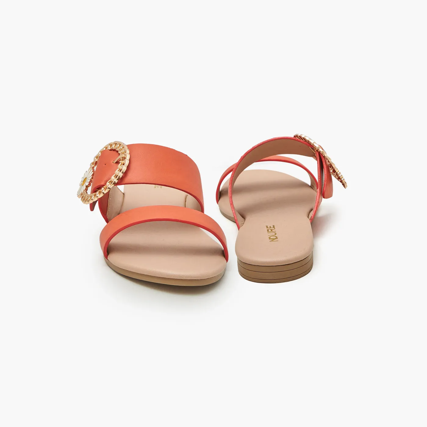 Floral Trim Women's Chappals