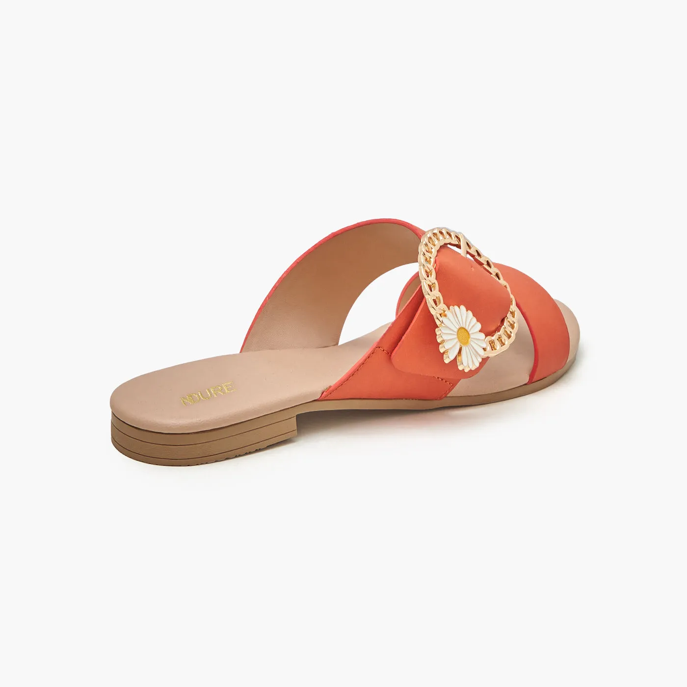 Floral Trim Women's Chappals