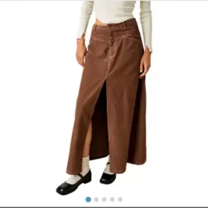 Free people Come As You Are Corduroy Maxi Skirt in Chocolate Brown size 6