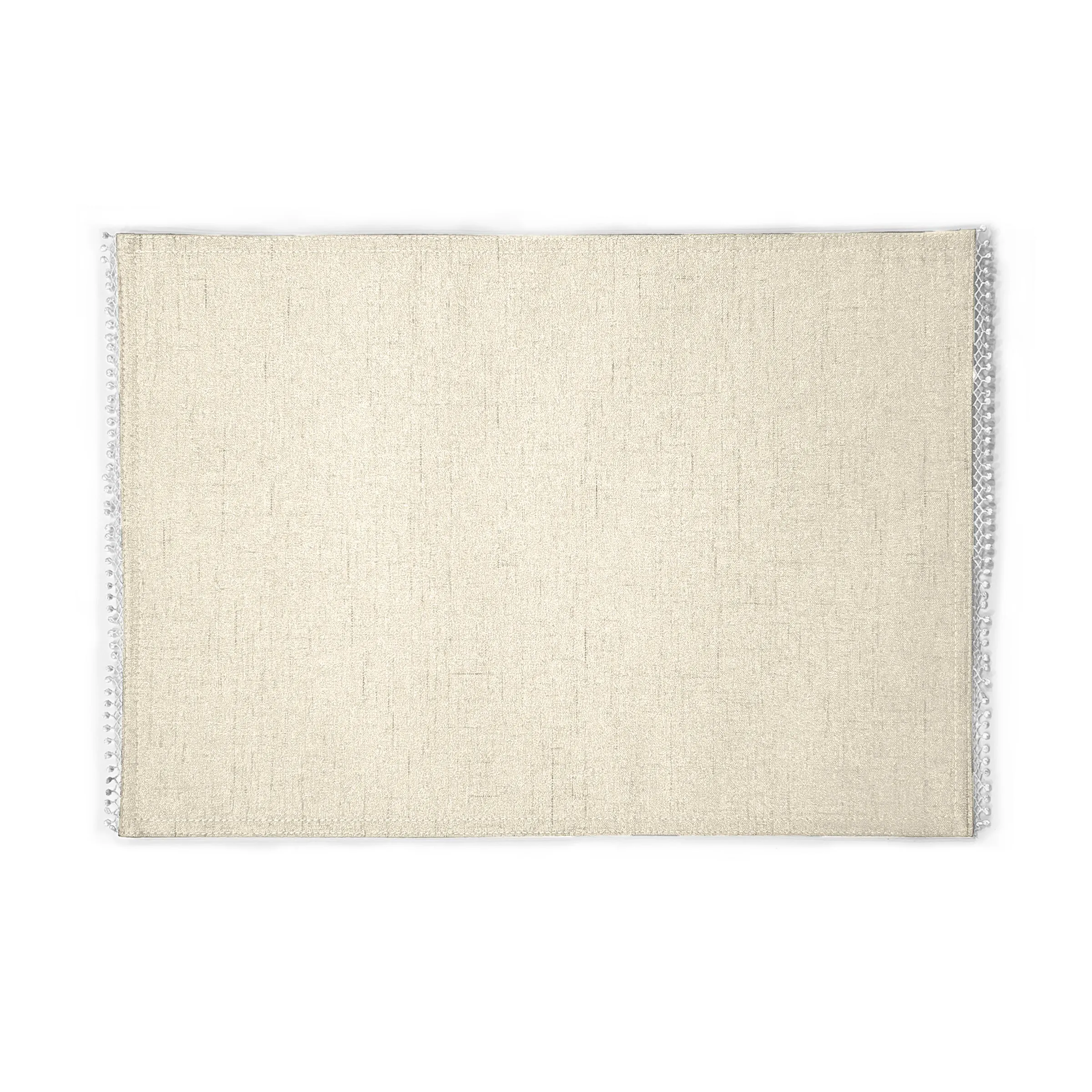French Perle Natural 13x18 Placemats, Set of 4