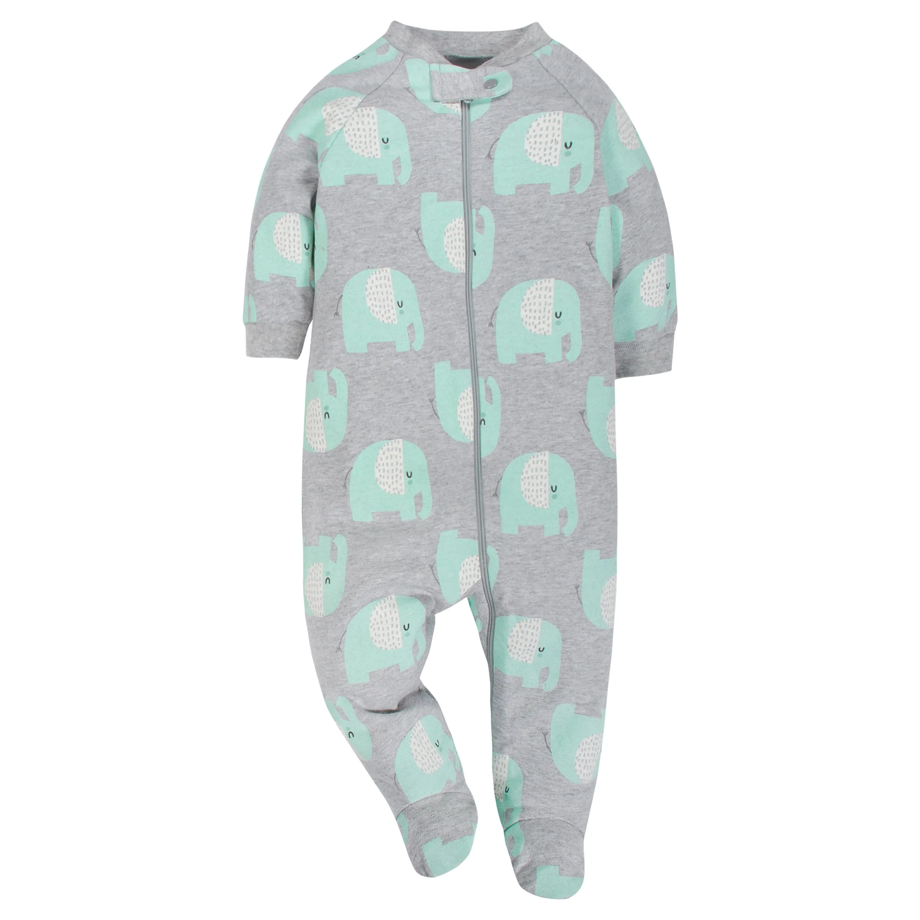 Gerber 3-Pack Organic Baby Unisex Sleep N’ Play Set - Happy