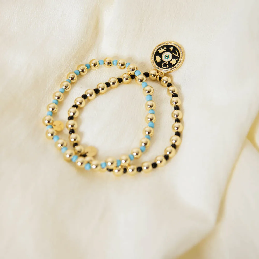 Good Luck Charm Bracelet Duo