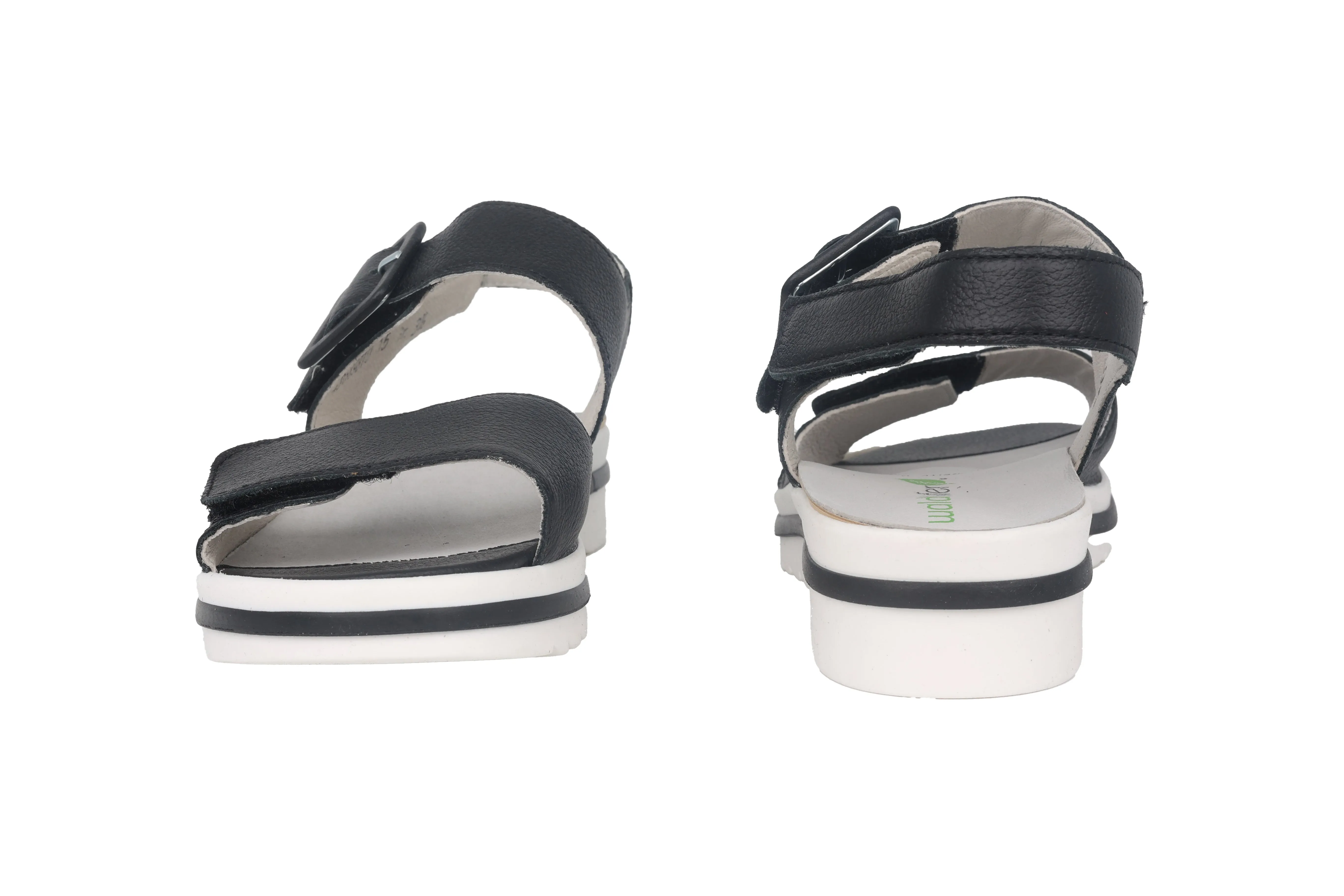 'Hakura' women's wide fit (H) sandal - black
