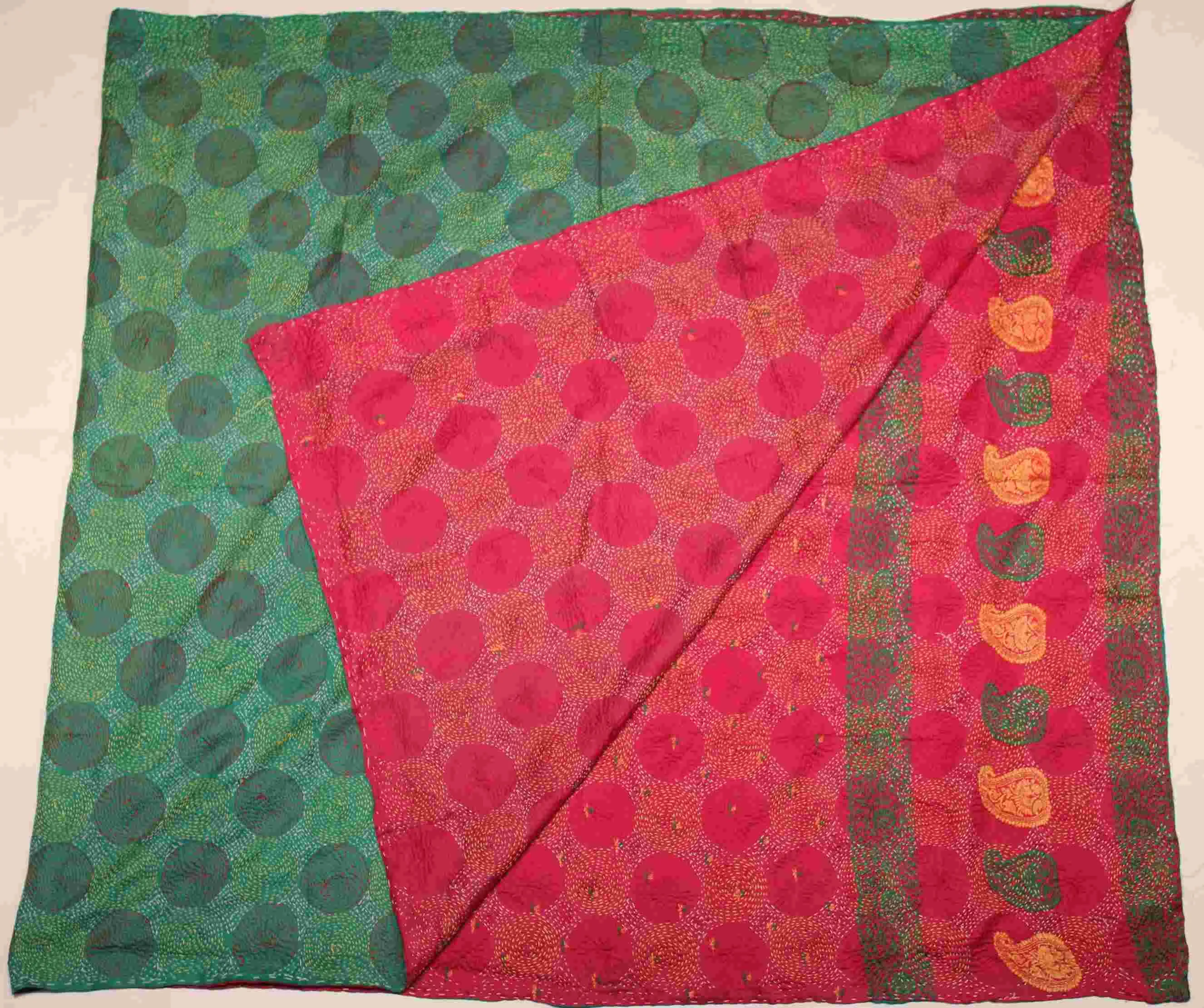 Hand-stitched Silk Throw