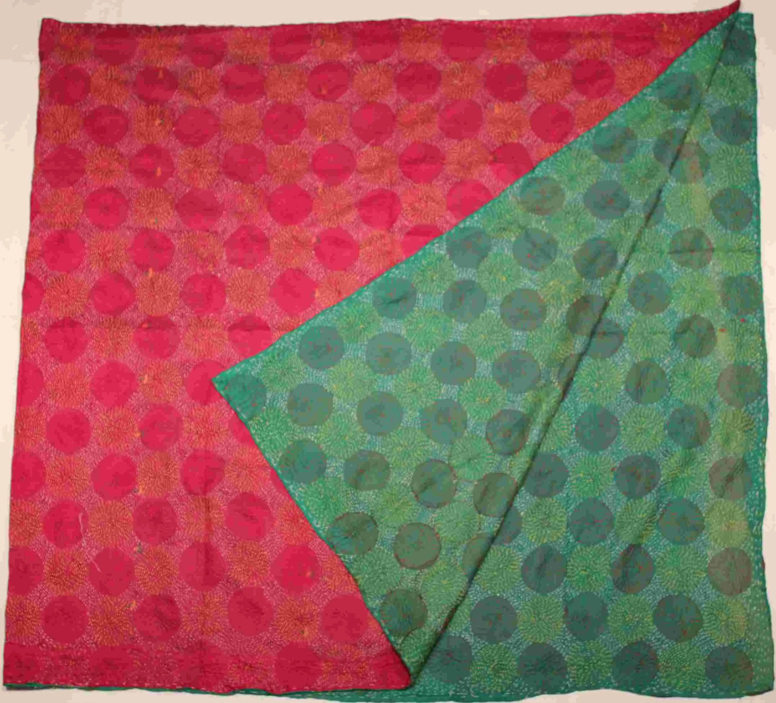Hand-stitched Silk Throw