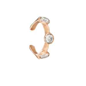 Hexagon Diamond Ear Cuff | more gold options