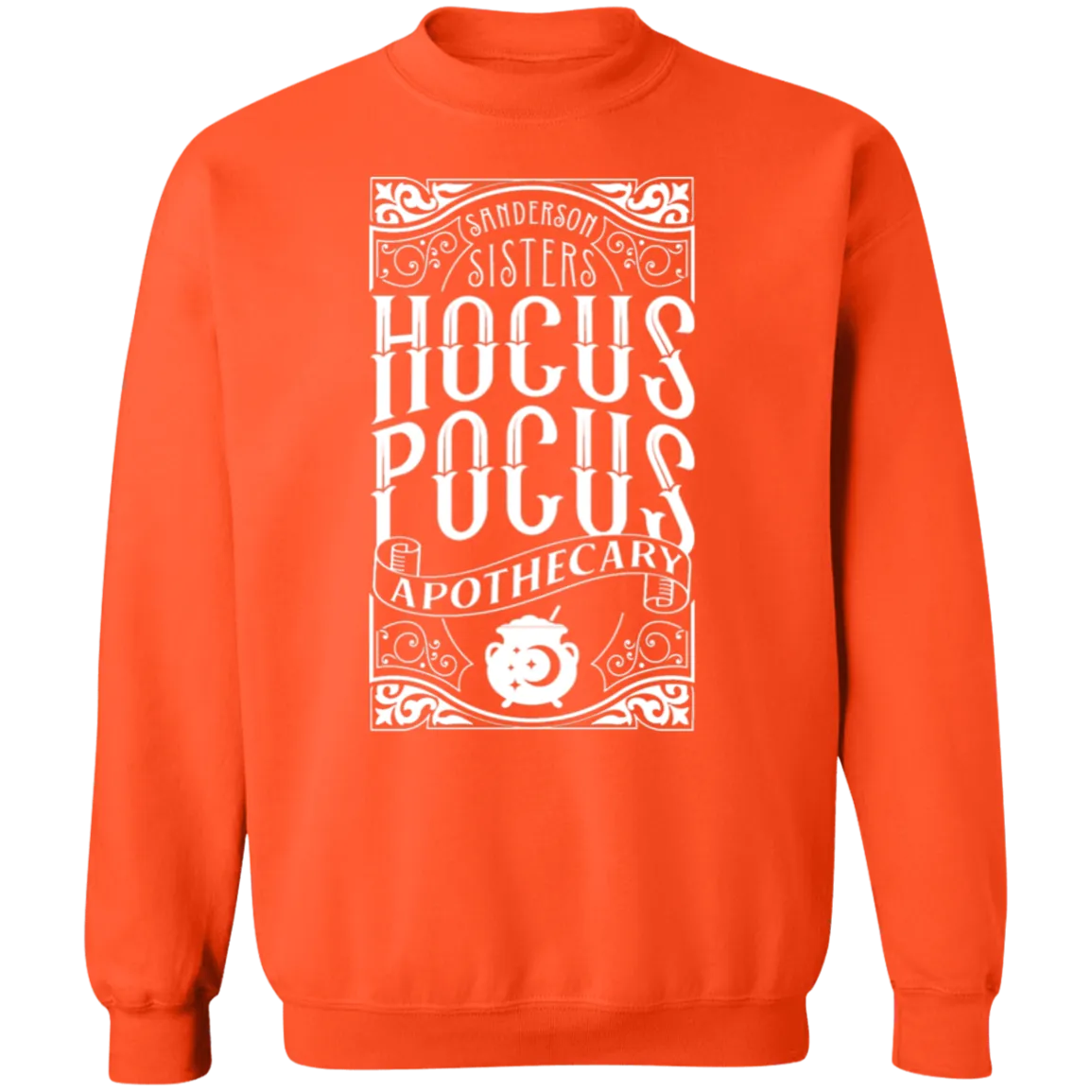 Hocus Pocus Apothecary Gildan Crewneck Sweatshirt – The Perfect Blend of Spooky and Cozy!