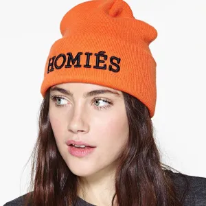 HOMIÉS ORANGE / BLACK BEANIE