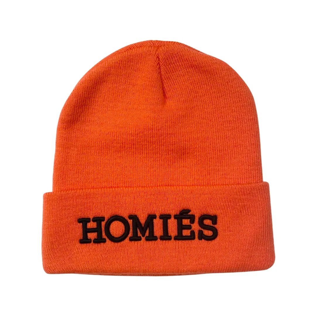 HOMIÉS ORANGE / BLACK BEANIE