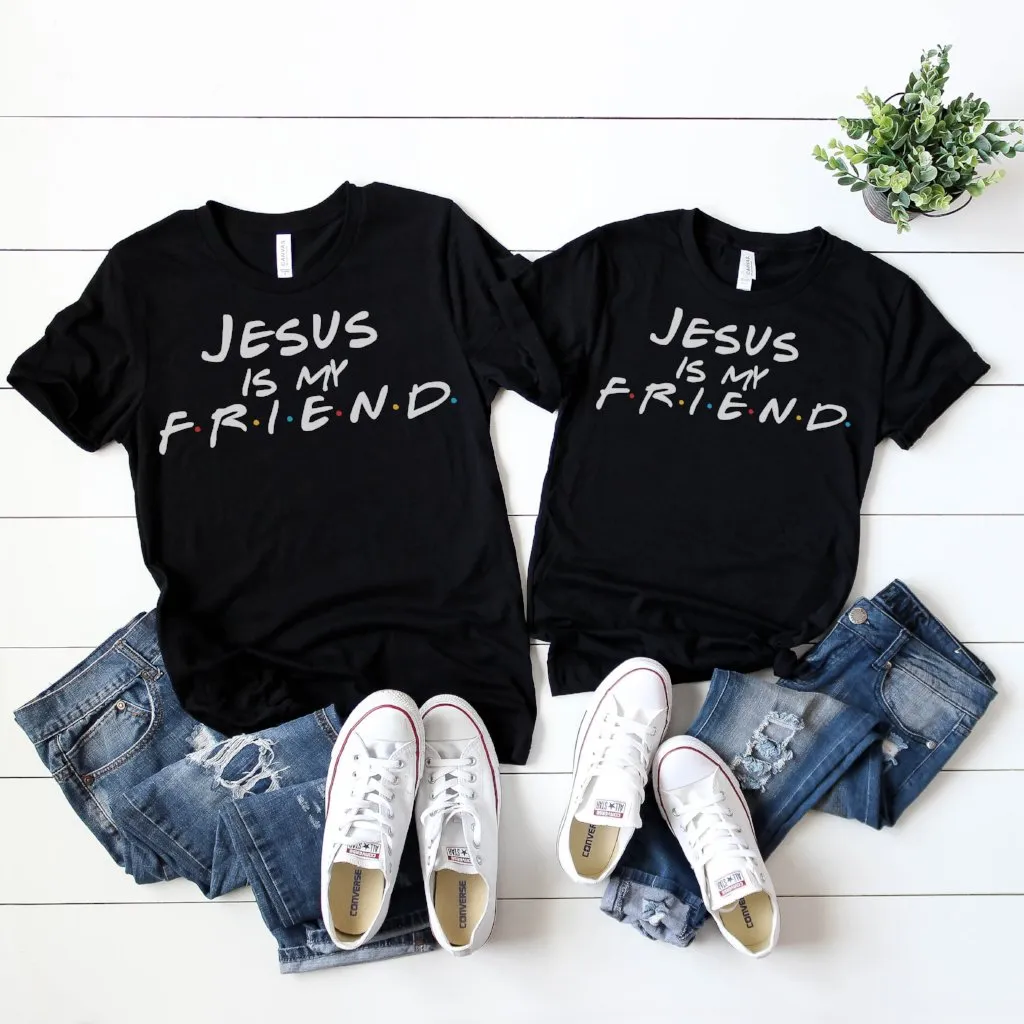 Jesus Is My Friend Bella Canvas Tee – Faith Meets Friends TV Show-Inspired Design