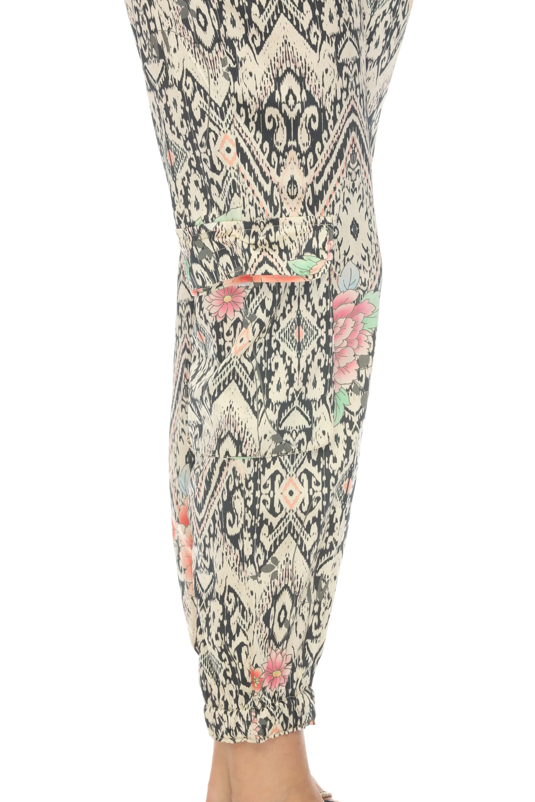 Johnny Was Callea Cargo Jogger Pants C64124A Boho Chic